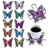 Butterfly Coaster Set (10 pieces)-Special-DiamondArt.ca