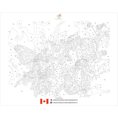 PAINT-BY-NUMBER Butterfly Garden by Jeff Hoff-35x45cm-Paint-by-Number-DiamondArt.ca