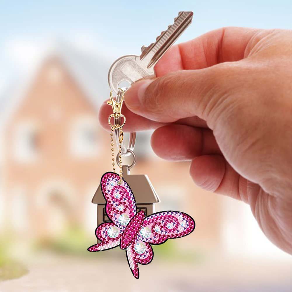 Butterflies Key Chain Kit-Special-DiamondArt.ca
