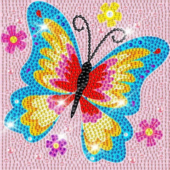 Butterfly Kid's Kit-17x17cm-Special-DiamondArt.ca