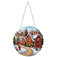 Candy Cane Lane Wall Hanging-Candy Cane Lane-DiamondArt.ca
