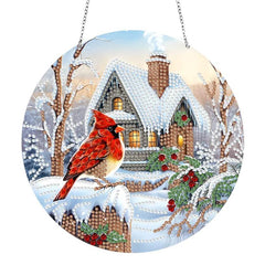 Winter Cardinals Decorative Wall Hanging-Special-DiamondArt.ca