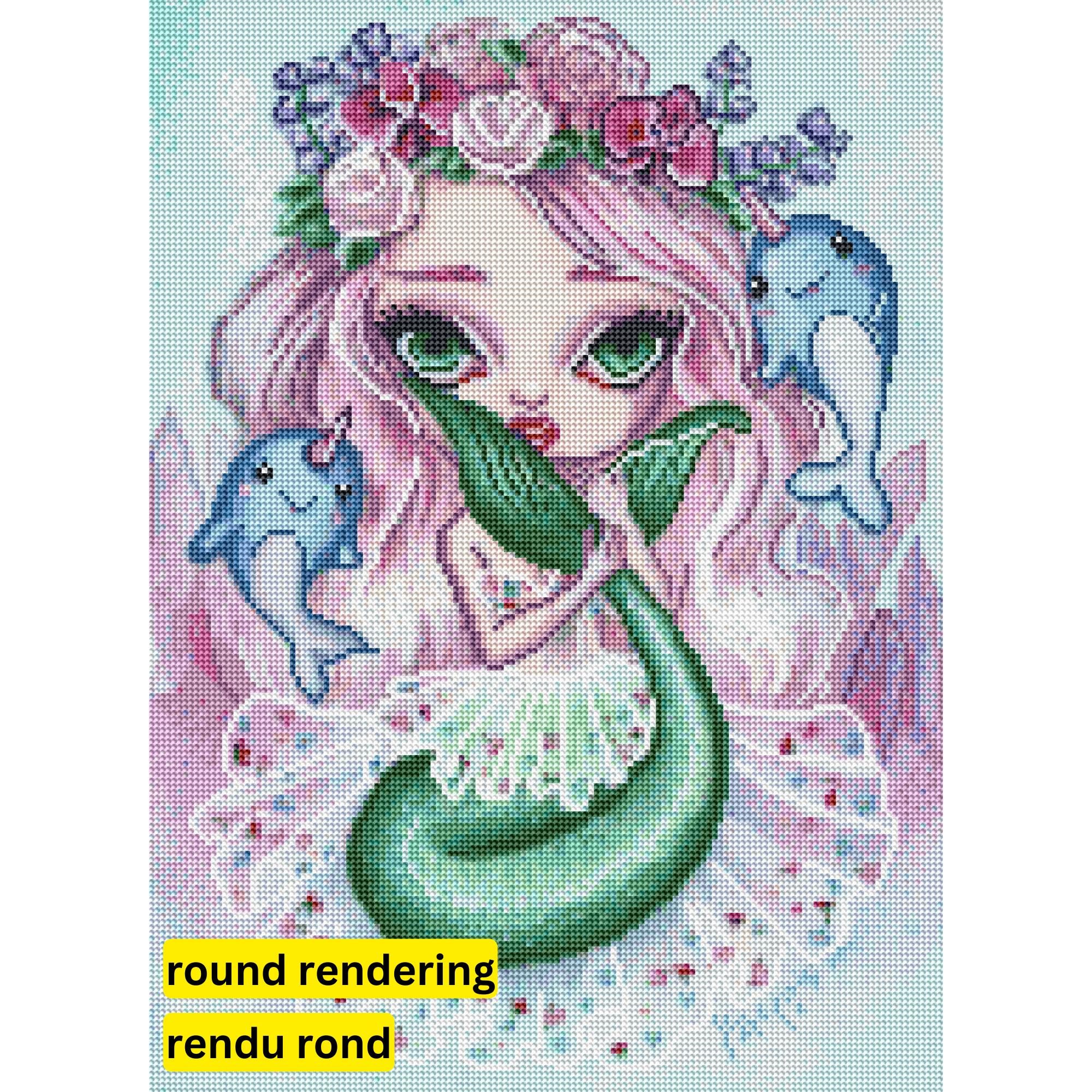 Cecily by Simona Candini-40x55cm-Round-DiamondArt.ca