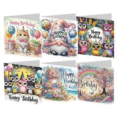 Celebrate and Sparkle Birthday Cards (6 Pack)-Special-DiamondArt.ca