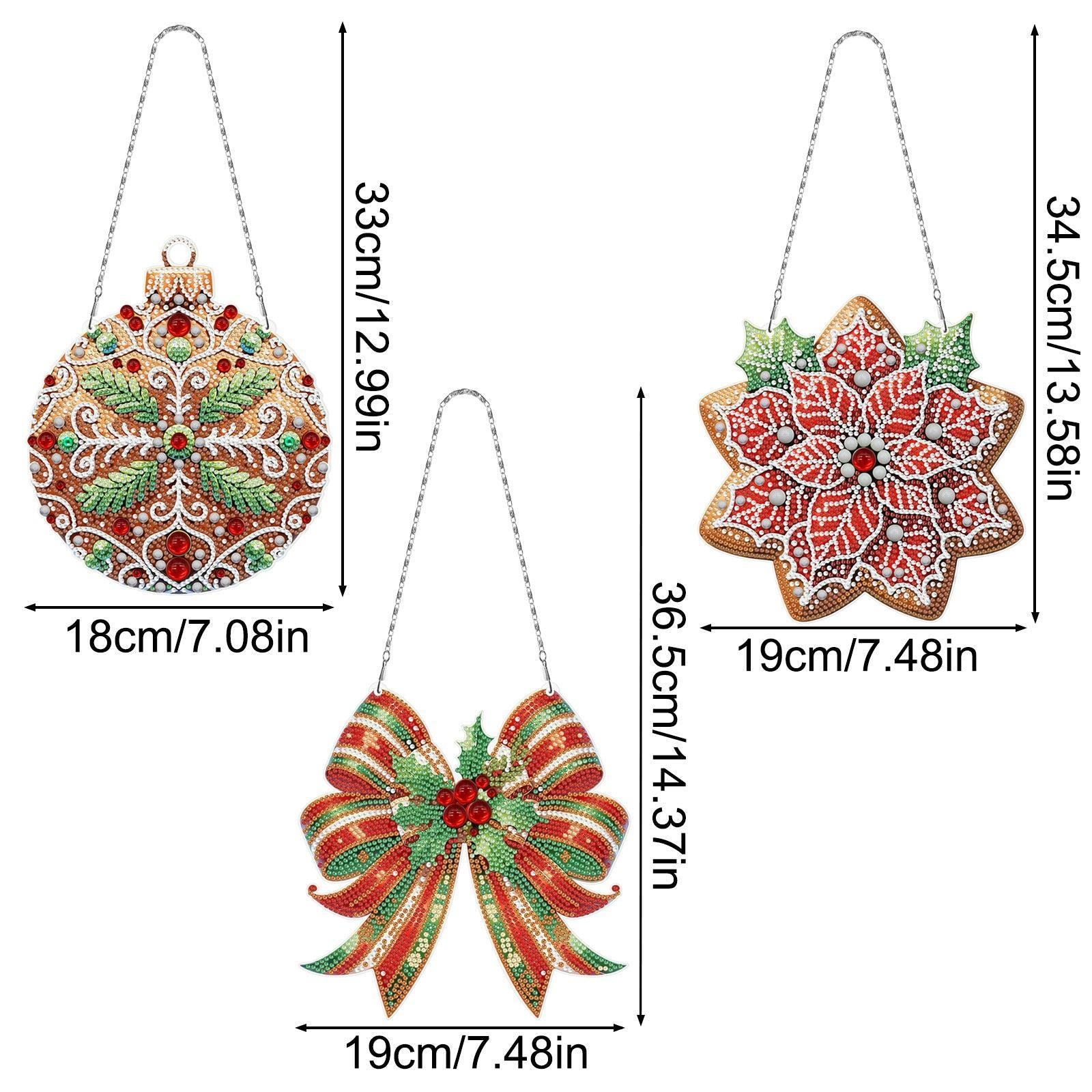 Christmas Sparkle Wall Hanging Set (3 Pieces)-Special-DiamondArt.ca