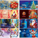 Christmas Card Set 12 (8 Pack)-Round-DiamondArt.ca