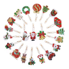 Christmas Key Chain Kit (21 Pieces)-Special-DiamondArt.ca