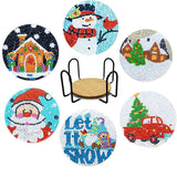Christmas Time Coaster Set (6 pieces)-Special-DiamondArt.ca