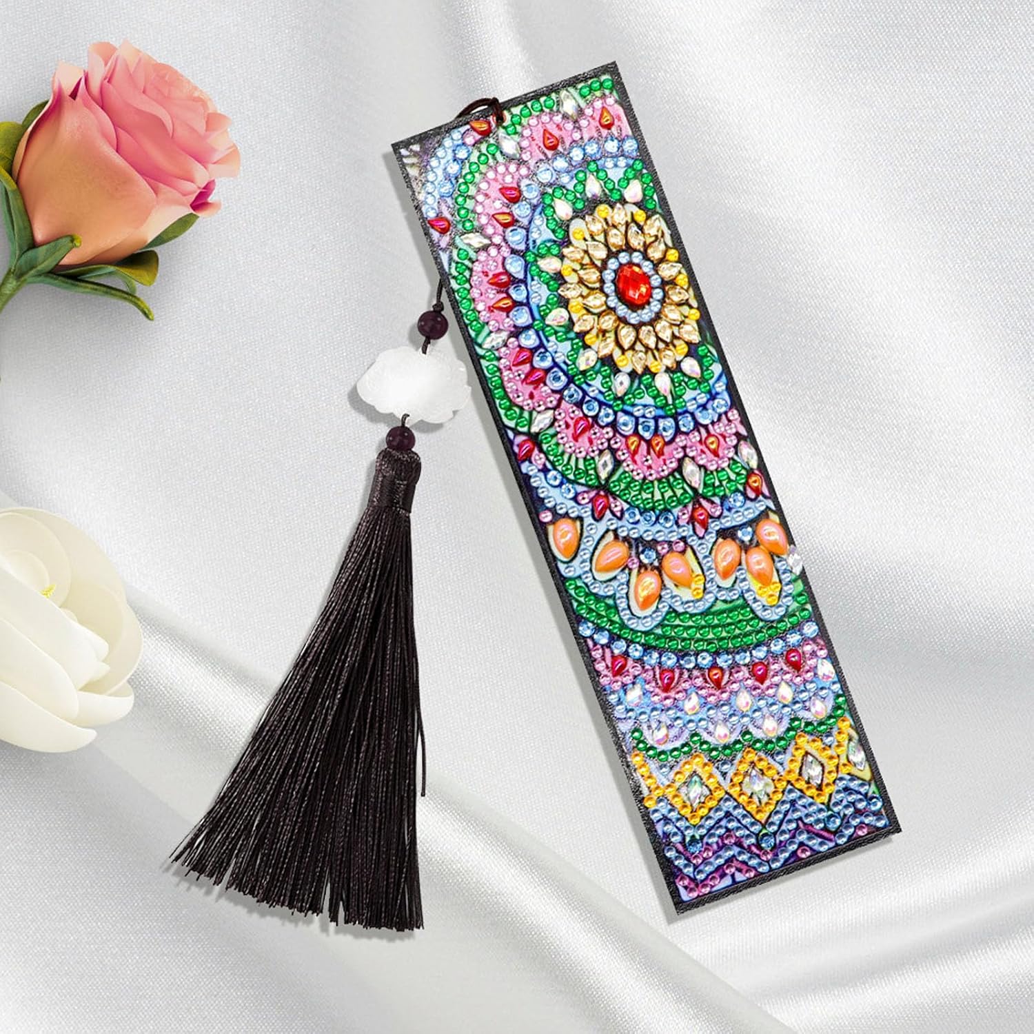 Colourful Mandala Bookmark-Special-DiamondArt.ca