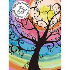 PAINT-BY-NUMBER Colourful Tree-35x45cm-Paint-by-Number-DiamondArt.ca