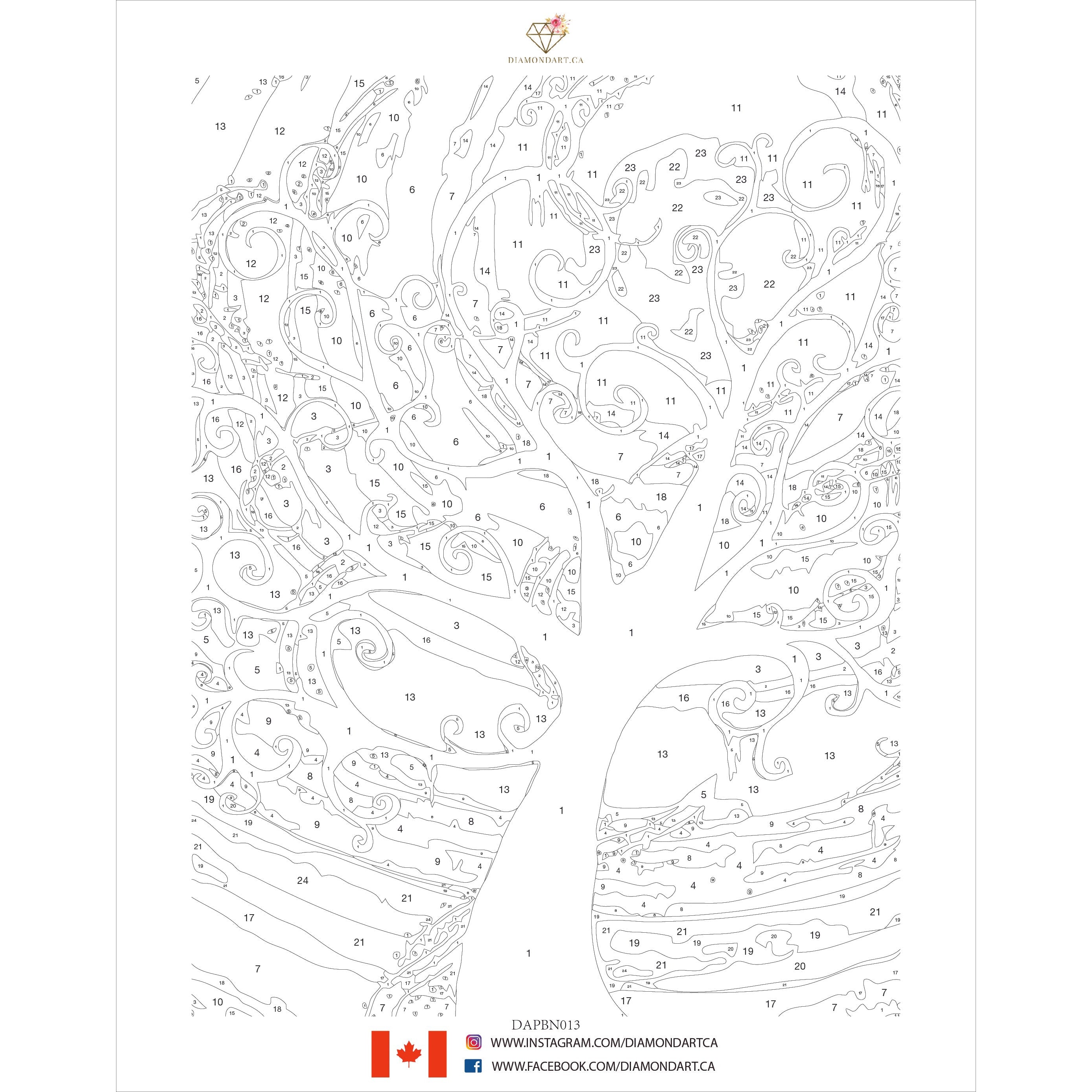 Colourful Tree Paint by Number Kit Diamond Art Canada DiamondArt ca colourful-tree-paint-by-number-kit-diamond-art-canada-diamondart-ca