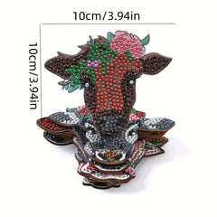 Moo-La La Cow Coaster Set (8 pieces)-Special-DiamondArt.ca