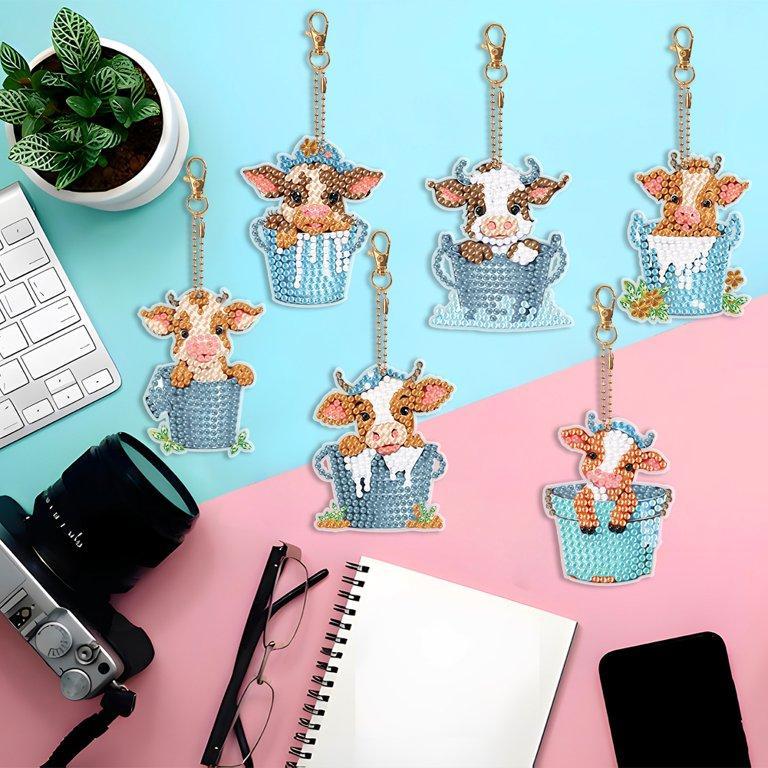 Cow Cuties Key Chain Kit-Special-DiamondArt.ca