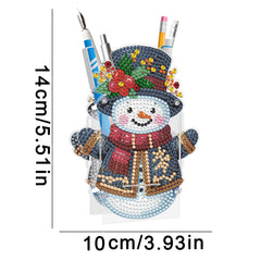 Cozy Snowman Pen Holder-Special-DiamondArt.ca