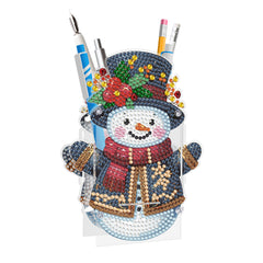 Cozy Snowman Pen Holder-Special-DiamondArt.ca