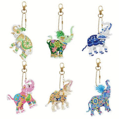 Crystal Elephants Key Chain Kit-Special-DiamondArt.ca