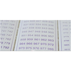 DMC Number Stickers-1 Set-DiamondArt.ca