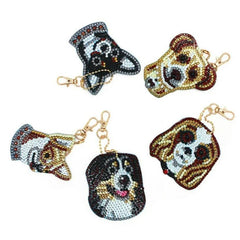 Dogs Key Chain Kit-Special-DiamondArt.ca
