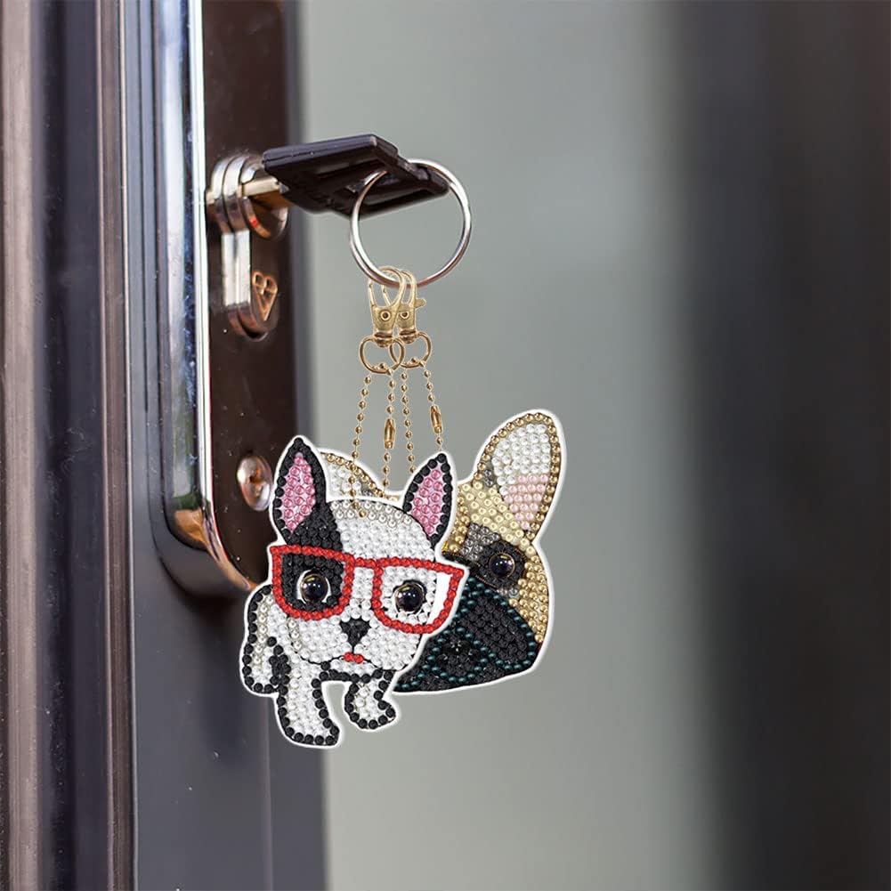 Crystal Dogs Key Chain Kit-Special-DiamondArt.ca