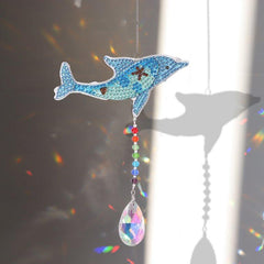 Dolphin Suncatcher-Dolphin-DiamondArt.ca