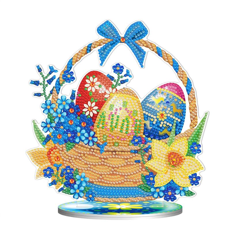 Easter Basket Tabletop Decoration-Easter Basket-DiamondArt.ca