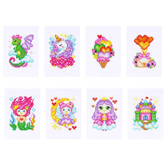 Enchanted Fairy Tales Sparkle Minis 8 Canvas Kit-Round-DiamondArt.ca