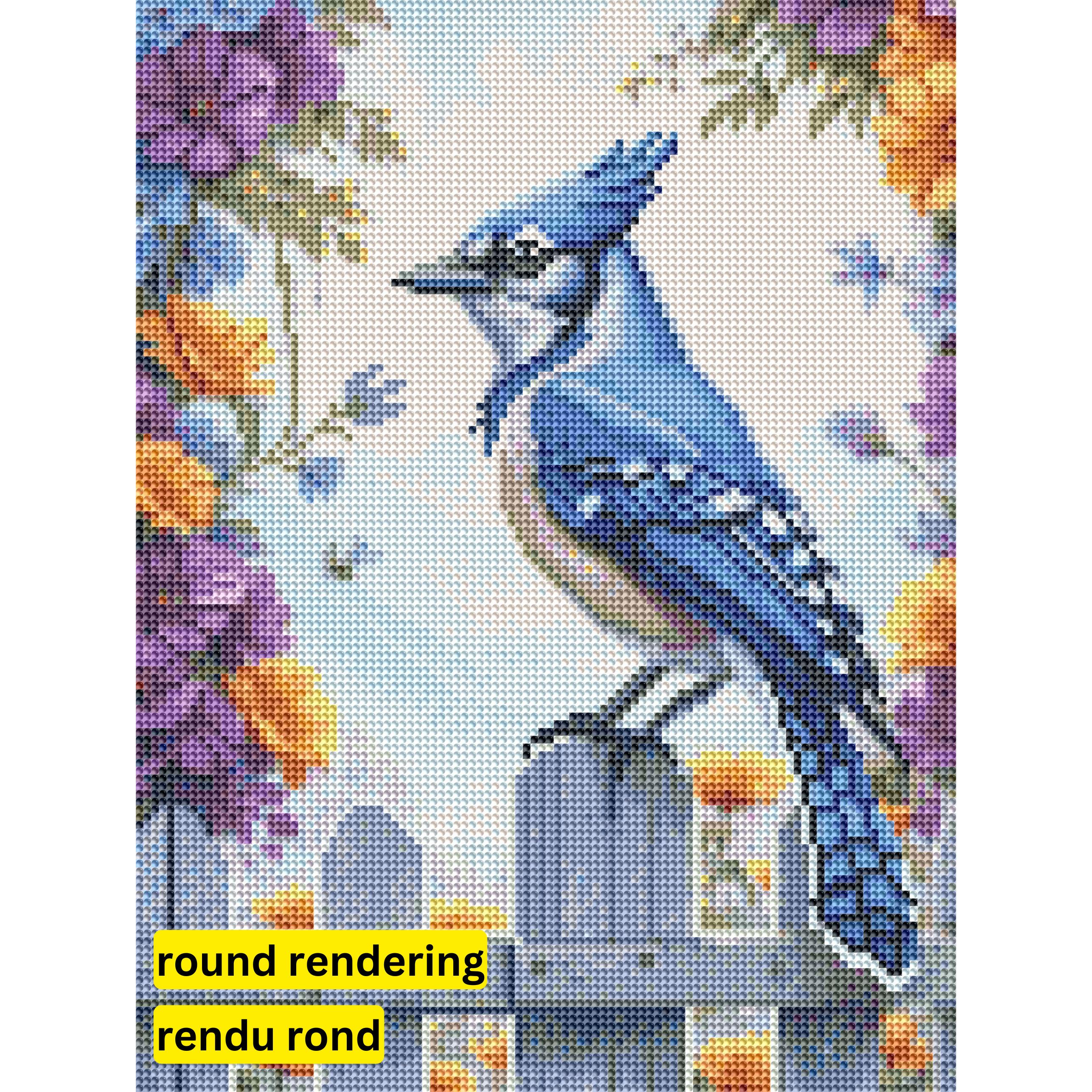 Fencepost Guardian by Tommy Clay-30x40cm-Round-DiamondArt.ca