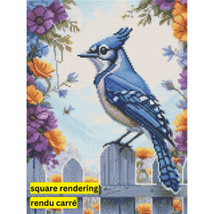 Fencepost Guardian by Tommy Clay-30x40cm-Round-DiamondArt.ca