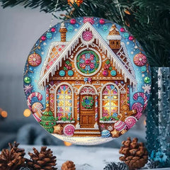 Festive Gingerbread Wall Hanging-Special-DiamondArt.ca