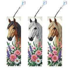 Floral Horses Acrylic Bookmark Set-Special-DiamondArt.ca
