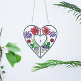 Floral Heart Suncatcher-Floral Heart-DiamondArt.ca