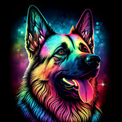 German Shepherd by Wumples-30x30cm-Square-DiamondArt.ca