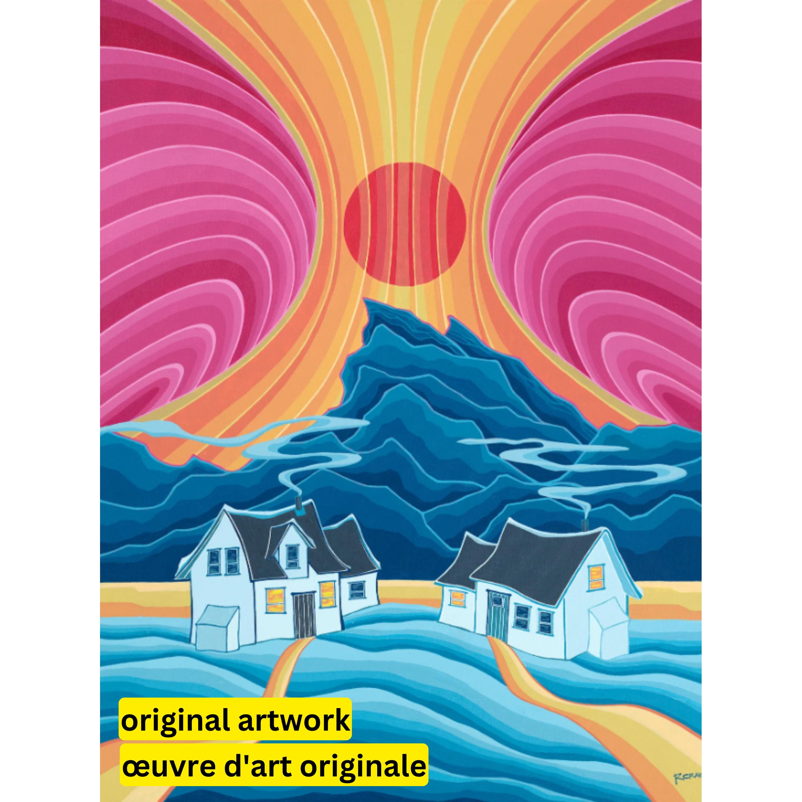 Glimpse of the Rising Sun by Robbie Craig-30x40cm-Round-DiamondArt.ca