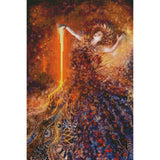 Goddess of Fire by Iris Scott-45x65cm-Round-DiamondArt.ca