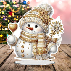 Golden Frosty Tabletop Decoration-Special-DiamondArt.ca