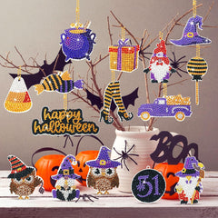 Spooktacular Halloween Key Chain Kit (15 Pieces)-Special-DiamondArt.ca