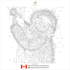 PAINT-BY-NUMBER Hanging Around by Karrie Evenson-35x35cm-Paint-by-Number-DiamondArt.ca