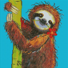 Hanging Around by Karrie Evenson-30x30cm-Round-DiamondArt.ca