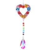 Bright Flower Heart Suncatcher-Special-DiamondArt.ca
