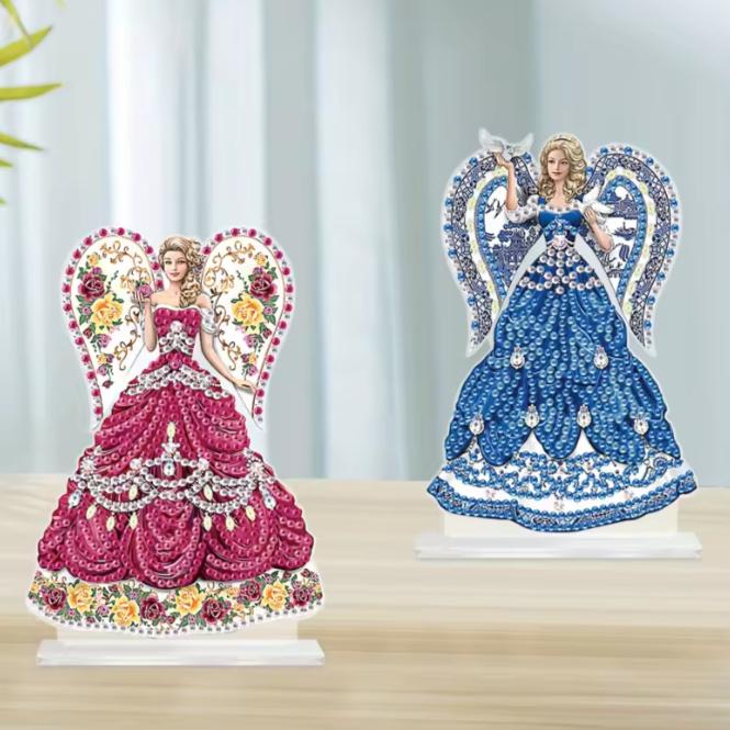 Heavenly Harmony Angels Tabletop Decoration Set-Special-DiamondArt.ca
