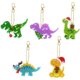 Holiday Dinosaurs Key Chain Kit-Special-DiamondArt.ca