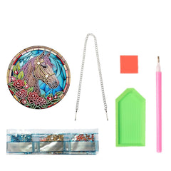 Crystal Horse Decorative Wall Hanging-Horse-DiamondArt.ca