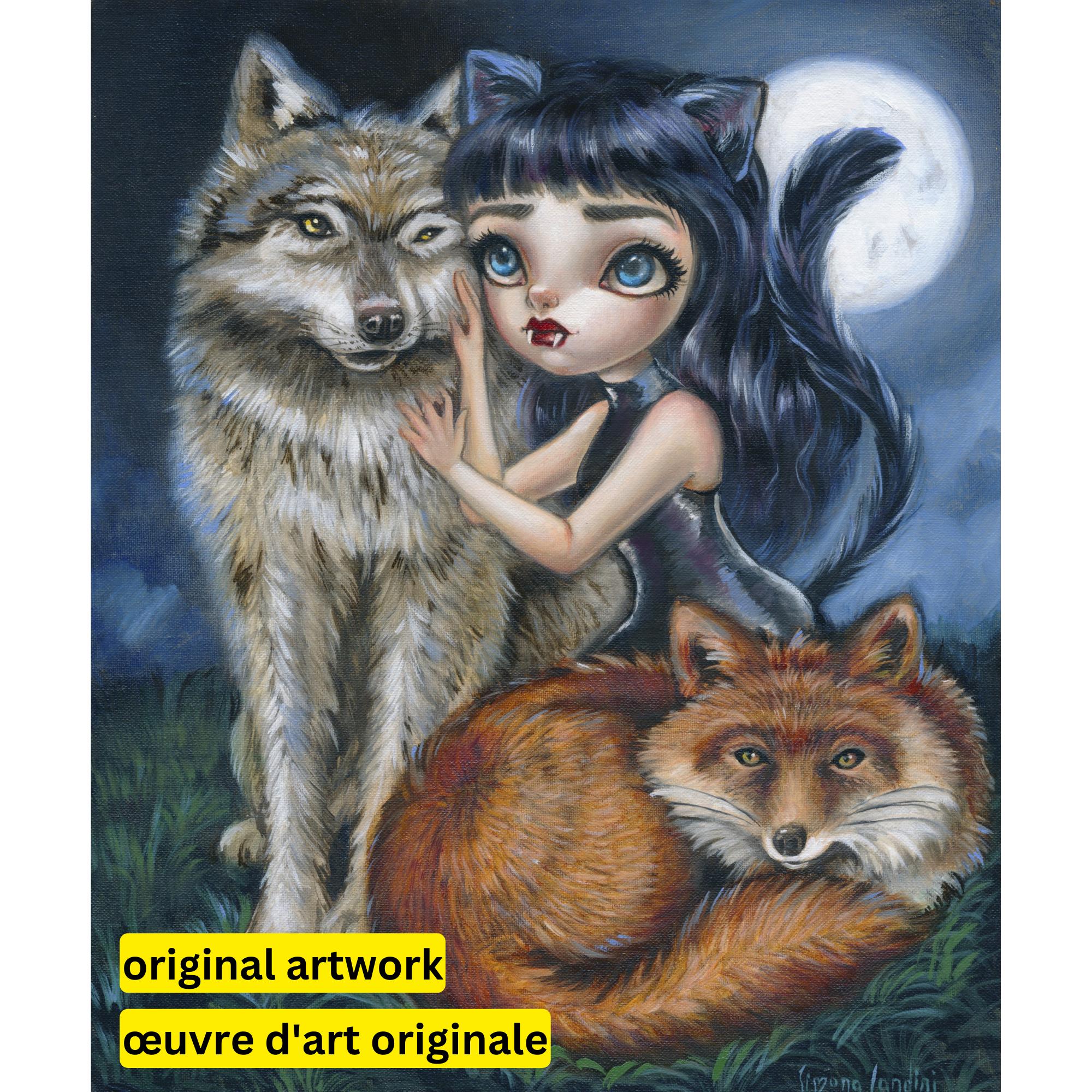 Kind Spirits of the Night by Simona Candini-50x60cm-Round-DiamondArt.ca