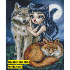 Kind Spirits of the Night by Simona Candini-50x60cm-Round-DiamondArt.ca