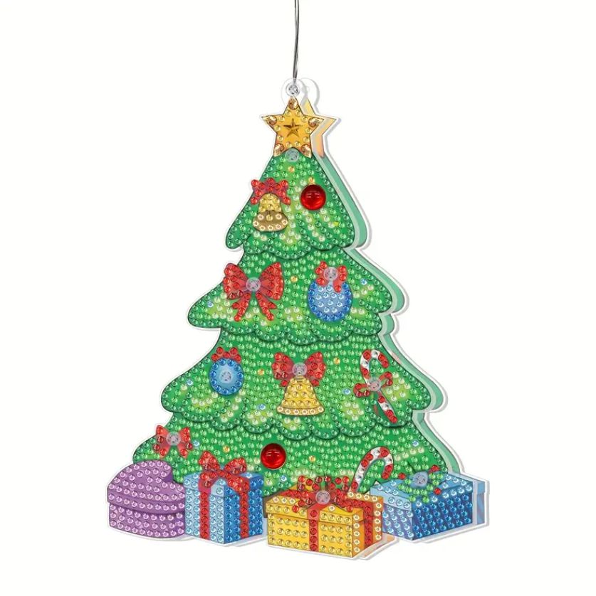 Christmas Tree Hanging LED Light-Christmas Tree-DiamondArt.ca