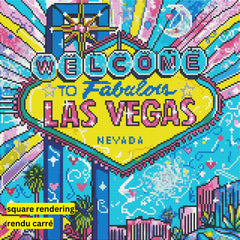 Las Vegas by Jess Stempel-40x40cm-Round-DiamondArt.ca