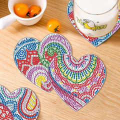 Lovely Hearts Coaster Set (8 pieces)-Special-DiamondArt.ca