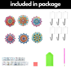 Mandala Wall Hooks-Special-DiamondArt.ca