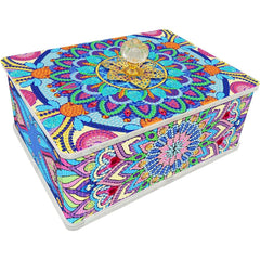 Mystic Blue Mandala Acrylic Box-Special-DiamondArt.ca