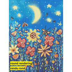 Nighttime Garden by Karrie Evenson-30x40cm-Round-DiamondArt.ca